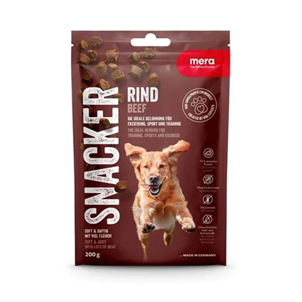 [4025877464034] Mera Snacker Sığır Etli Yumuşak Köpek Ödülü Maması (1 Adet)