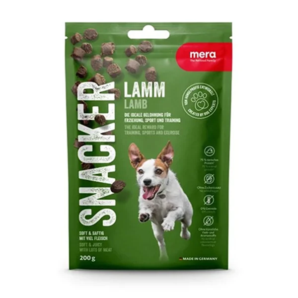 [4025877463037] Mera Snacker Kuzu Etli Yumuşak Köpek Ödülü Maması (1 Adet)