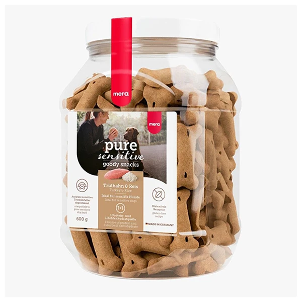 [4025877590184] Mera Pure Sensitive Hindili Köpek Ödül Bisküvisi