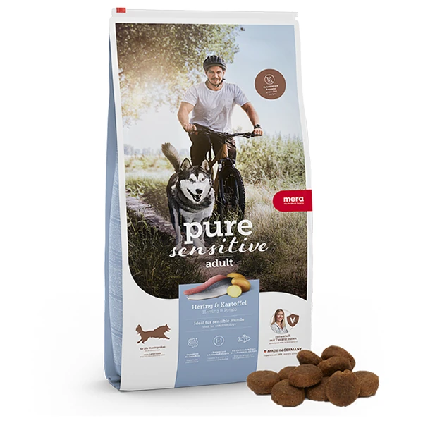 [4025877573347] Mera Pure Sensitive Tahılsız Ringa Balık ve Patatesli Köpek Maması (4 Kg)