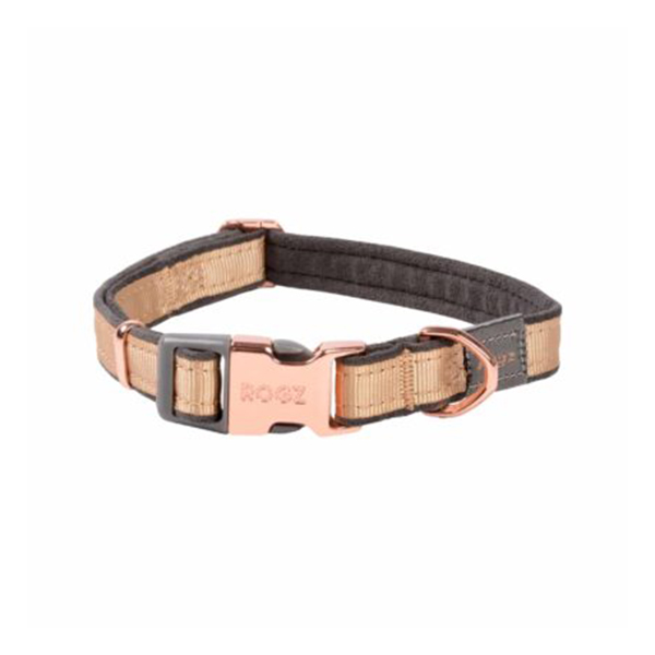 [RHB273GR] Rogz Urban Halsband Köpek Boyun Tasması Gold Medium (1.6x20-31 Cm)