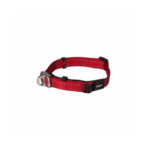 [RHBS25C] Rogz Utility Safety Halsband Güvenlikli Dokuma Kedi Boyun Tasması Kırmızı Large (2.5x42-66 Cm)