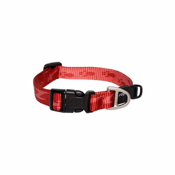 [RHB23C] Rogz Alpinist Halsband Desenli Köpek Boyun Tasması Kırmızı Large (26x40 Cm)