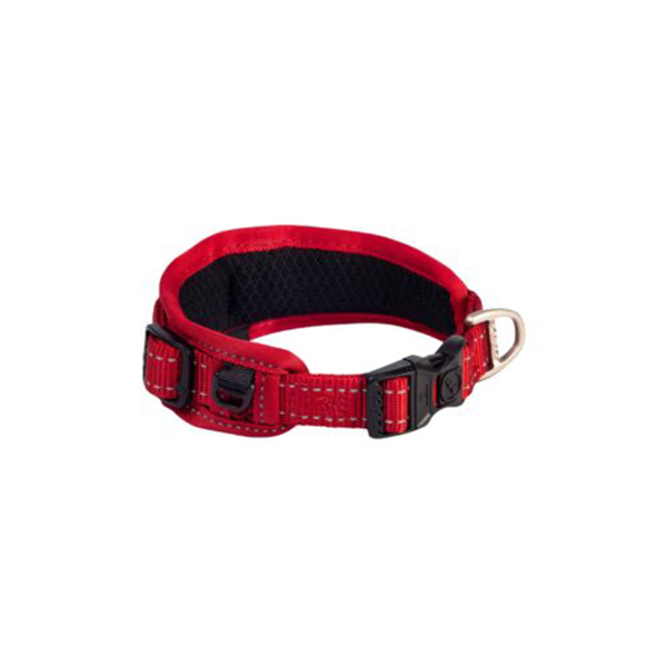 [RHBP19C] Rogz Utility Gevoerde Halsband Dolgulu Köpek Boyun Tasması Kırmızı Large (4x48-70 Cm)