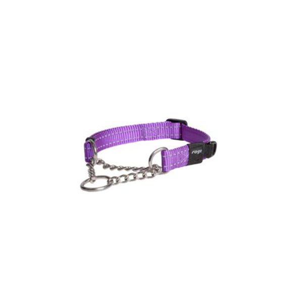 [RHC06E] Rogz Utility Control Chain Halsband Kontrol Zicirli Köpek Boyun Tasması Mor Large (2x37-56 Cm)