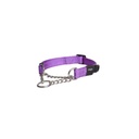Rogz Utility Control Chain Halsband Kontrol Zicirli Köpek Boyun Tasması Mor Large