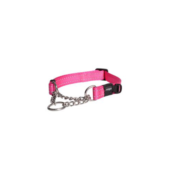 [RHC06K] Rogz Utility Control Chain Halsband Kontrol Zicirli Köpek Boyun Tasması Pembe Large (2x37-56 Cm)