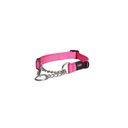 Rogz Utility Control Chain Halsband Kontrol Zicirli Köpek Boyun Tasması Pembe Large