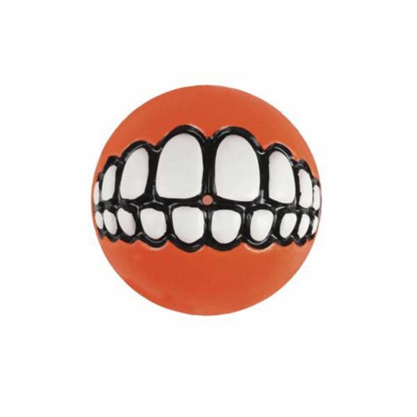 [RGR04D] Rogz Toyz Grinz Ödül Hazneli Köpek Oyun Topu Turuncu Large (7.8 Cm)