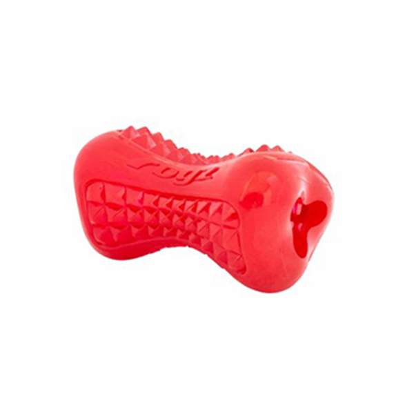 [RYU03C] Rogz Toyz Yumz Treat Diş Bakım ve Çiğneme Plastik Köpek Oyuncağı Kırmızı Small (11.5 Cm)