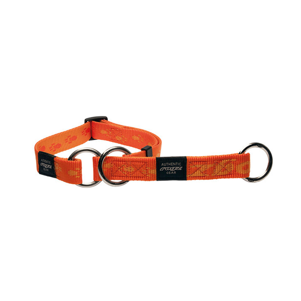 [RHBC25D] Rogz Alpinist Slipband Ayarlanabilir Dokuma Köpek Boyun Tasması Turuncu Large (2x34-56 Cm)