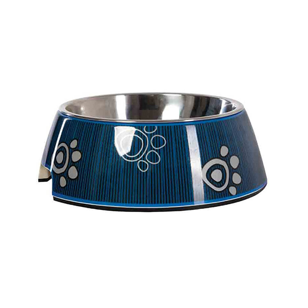 [RBOWL101CJ] Rogz Bowlz Bubble Pati Desenli Kedi ve Köpek Mama ve Su Kabı Mavi Large (160 Ml)