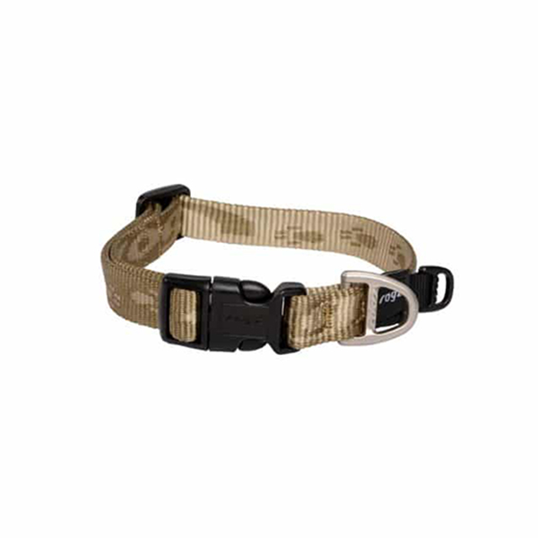 [RHB25M] Rogz Alpinist Halsband Desenli Köpek Boyun Tasması Gold Large