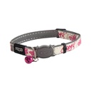 Rogz Catz GlowCat Halsband Pembe Kelebek Desenli Çıngıraklı Kedi Boyun Tasması Small
