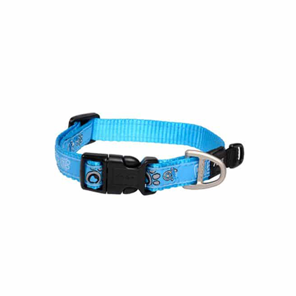 [RHB03CG] Rogz Fancy Dress Halsband Pati Desenli Köpek Boyun Tasması Turkuaz Large (2x34-56 Cm)