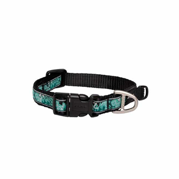 [RHB03CM] Rogz Fancy Dress Halsband Karışık Desenli Köpek Boyun Tasması Siyah/Yeşil Large (2x34-56 Cm)