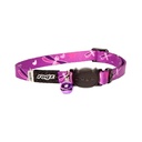 Rogz Catz KiddyCat Halsband Yusufçuk Desenli Kedi Boyun Tasması Mor Small