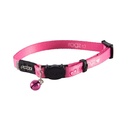 Rogz Catz KiddyCat Halsband Kalp Desenli Dokuma Kedi Boyun Tasması Pembe Small