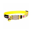 Rogz Catz Reflectocat Halsband Kuş Desenli Kedi Boyun Tasması Sarı Small