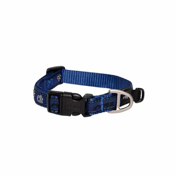 [RHB12CJ] Rogz Fancy Dress Halsband Pati Desenli Köpek Boyun Tasması Lacivert Medium