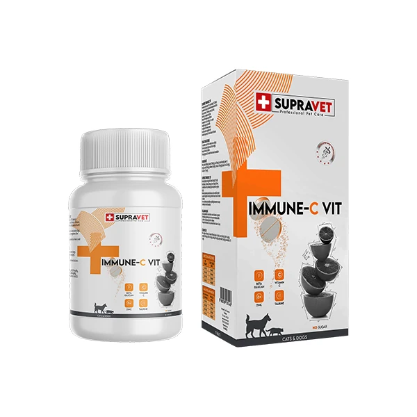 [SUP009] Supravet Immune C-Vit Bağışıklık Güçlendirici Köpek Vitamini Tablet