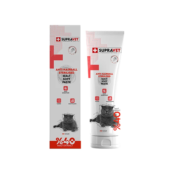[SUP004] Supravet Sterilised Hairball Kısırlaştırılmış Kedi Macunu