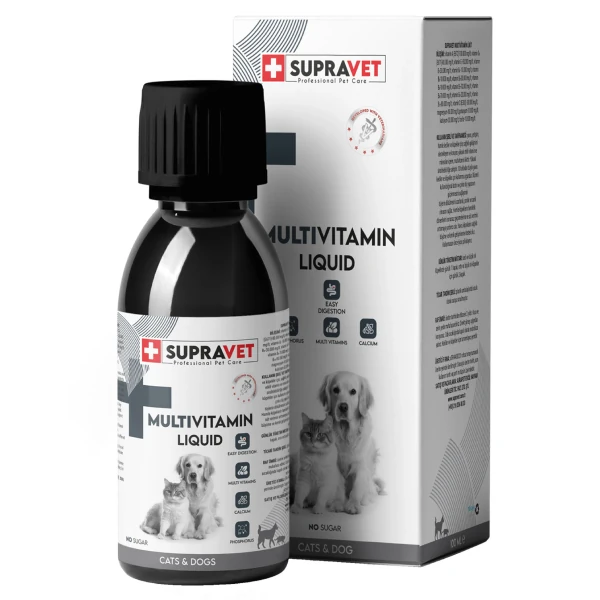 [SUP030] Supravet Multivitamin Kedi ve Köpek Sağlığı için Sıvı Damla