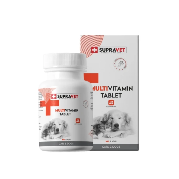[SUP036] Supravet Kedi ve Köpekler için Multivitamin Tablet