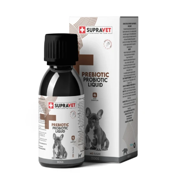 [SUP034] Supravet Probiyotik Bağışıklık Güçlendirici Sıvı Probiyotik + Prebiyotik Köpek Vitamin Takviyesi
