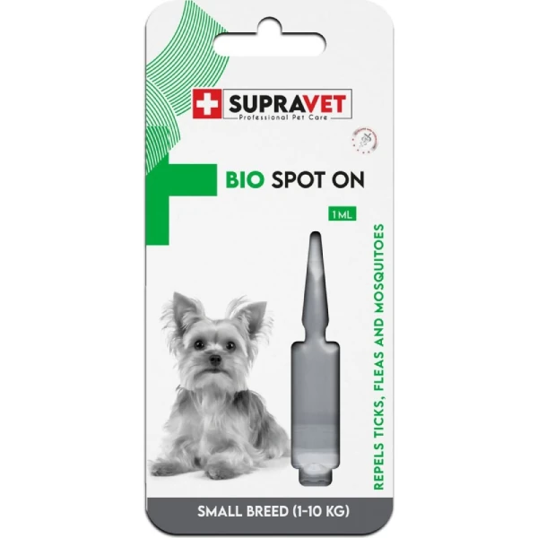 Supravet Küçük Irk Köpek Deri ve Tüy Bakım Yağı Bit Pire Kene Dış Parazit Ense Damlası