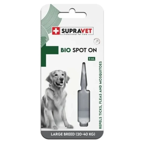 Supravet Büyük Irk Köpek Deri ve Tüy Bakım Yağı Bit Pire Kene Dış Parazit Ense Damlası