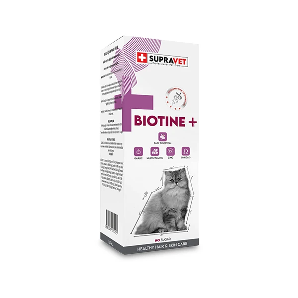 [SUP012] Supravet Biotine Extra Kedi Deri ve Tüy Sağlığı Damlası
