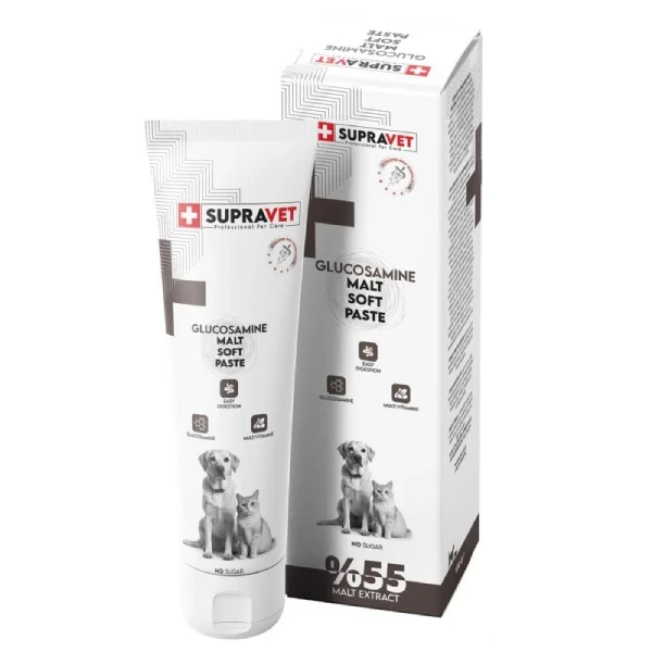 [SUP024] Supravet Glucosamine Kedi ve Köpek Eklem ve Kas Destekleyici Malt Paste