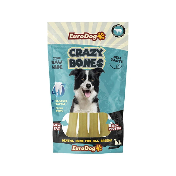 [458-5129] Euro Dog Crazy Bones Press Köpek Kemik Ödülü