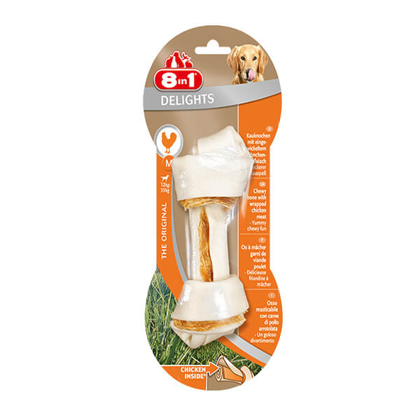 [406-660310] 8 In 1 Delights Bones Tavuklu Köpek Kemik Ödülü (35 Gr, Small)
