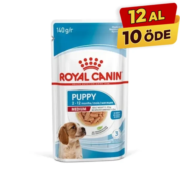 [109801400] Royal Canin Medium Puppy Gravy Yavru Konserve Köpek Maması (1 Adet)