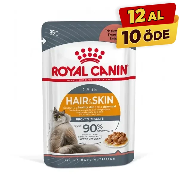[407101020] Royal Canin Care Hair Skin Tüy ve Deri Sağlığı için Pouch Konserve Kedi Maması (1 Adet)