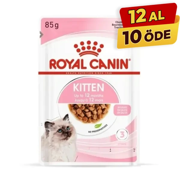[405801020] Royal Canin Kitten Gravy Pouch Yavru Konserve Kedi Maması (1 Adet)