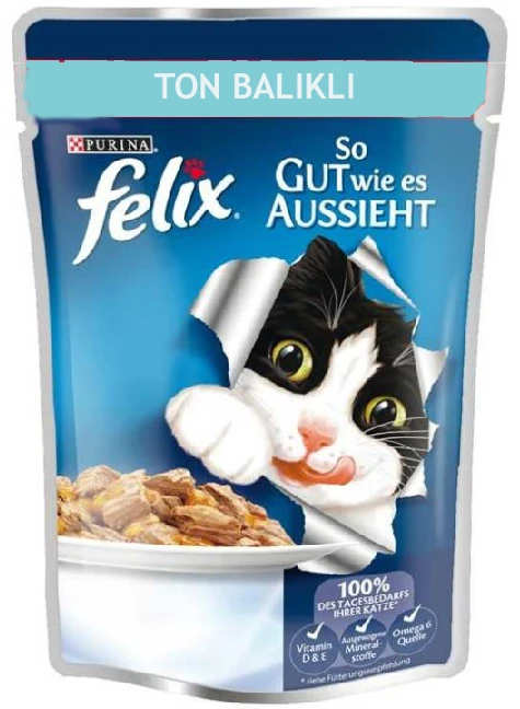 [12179034] Felix Ton Balıklı Yetişkin Yaş Kedi Maması (1 Adet)