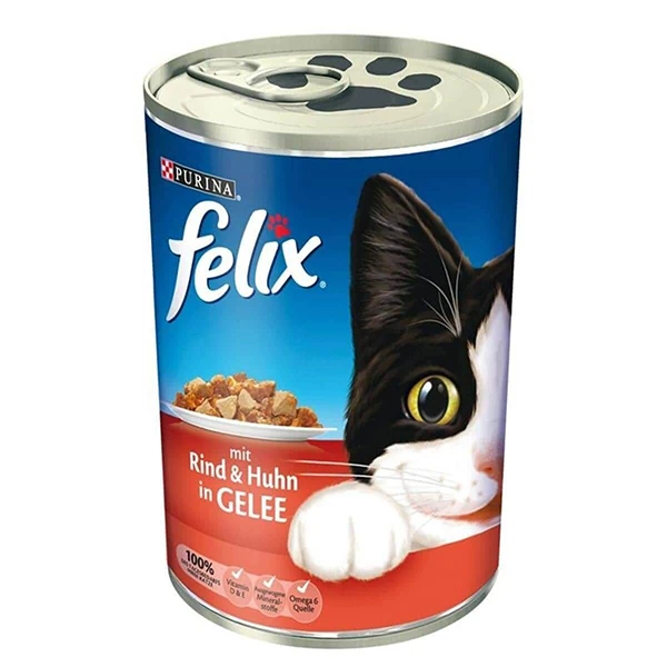 [5120342] Felix Sığır Etli Yetişkin Konserve Yaş Kedi Maması (1 Adet)
