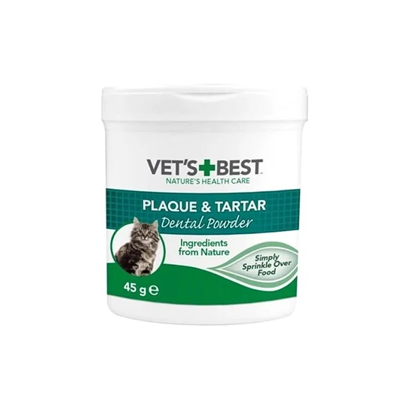 [31658803750] Vets Best Plak ve Tartar Temizleyen Kedi Ağız Bakım Tozu