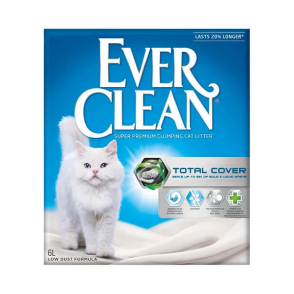 [5060412213080] Ever Clean Total Cover Kokusuz Topaklanan Kedi Kumu (10 Lt, 1 Adet)