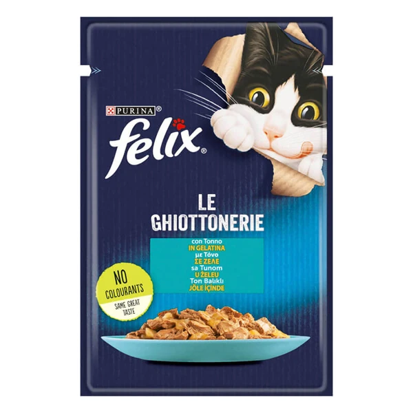 [12480118] Felix Taze Ton Balıklı Jöleli Pouch Yetişkin Yaş Kedi Maması (1 Adet)