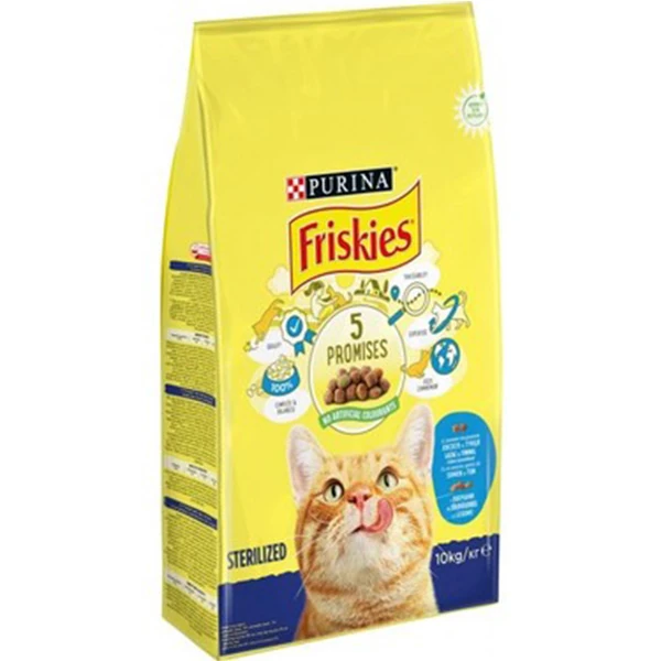 [12354620] Friskies Sterilised Somonlu ve Sebzeli Kısırlaştırılmış Yetişkin Kedi Maması