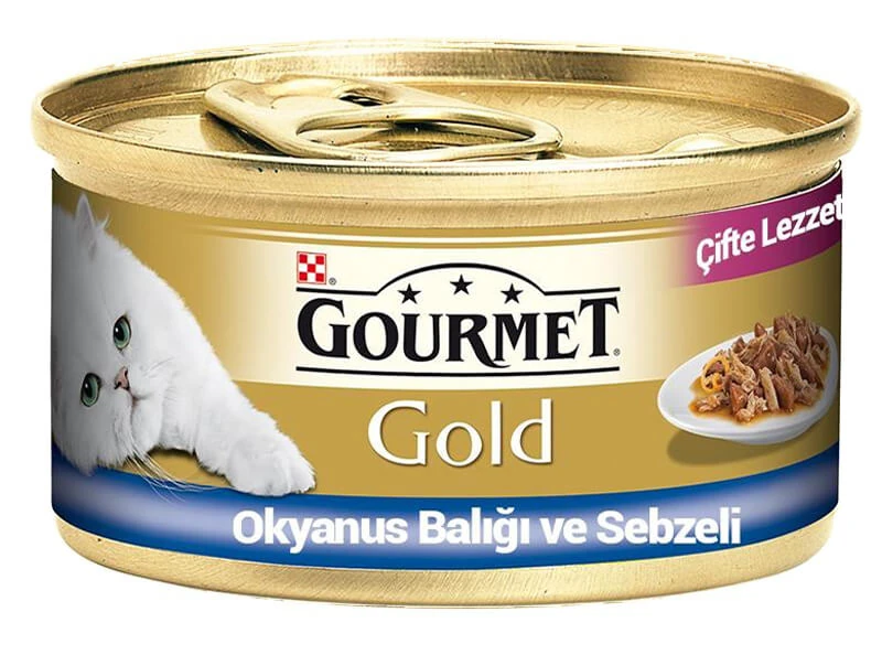 [12331740] Gourmet Gold Okyanus Balıklı Yetişkin Konserve Kedi Maması (1 Adet)