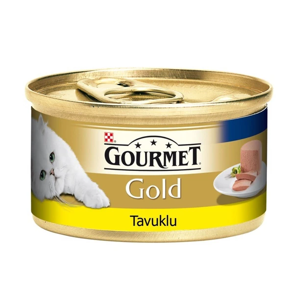 [12032582] Gourmet Gold Kıyılmış Tavuklu Yetişkin Konserve Kedi Maması (85 Gr, 1 Adet)
