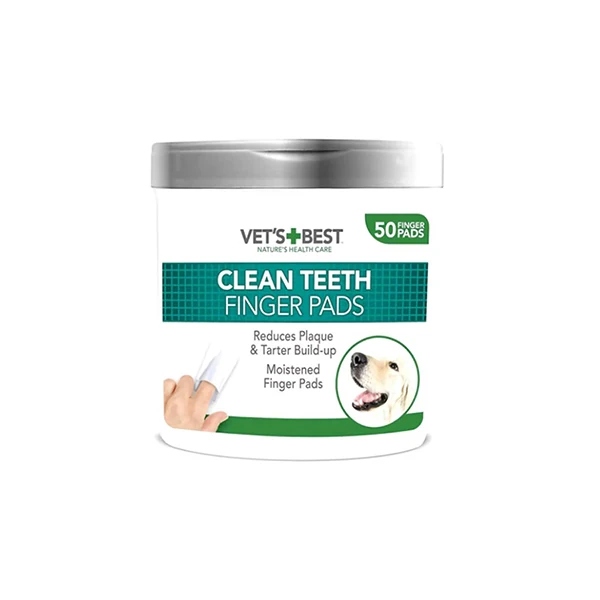 [31658803606] Vets Best Plak ve Tartar Oluşumunu Engelleyen Köpek Diş Temizleme Parmak Pedi