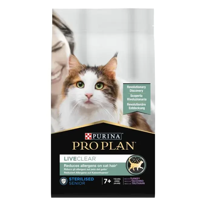 [12466177] Pro Plan Liveclear Hindili Yaşlı Kısırlaştırılmış Kedi Maması