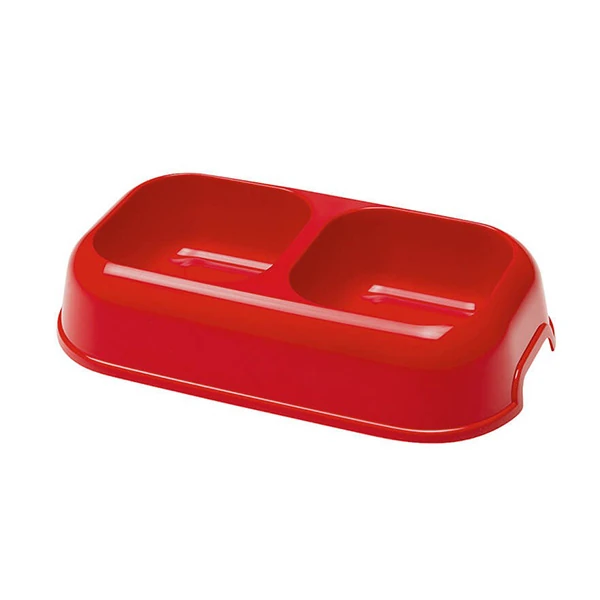 [8010690054216] Ferplast Party 16 Plastik Çift Hazneli Köpek Mama ve Su Kabı (1 Lt)