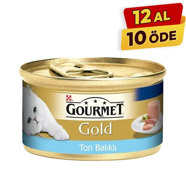 [12032393] Gourmet Gold Kıyılmış Ton Balıklı Yetişkin Konserve Kedi Maması (85 Gr, 1 Adet)